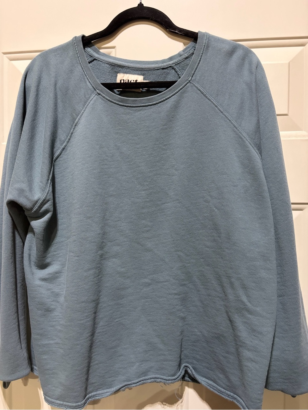 Light Teal Blue Womens Crewneck Sweatshirt